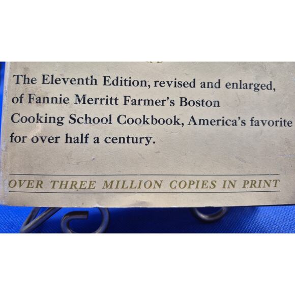 1965 Fannie Farmer Cookbook 11th Edition Hardcover Dust Jacket - Picture 3 of 10